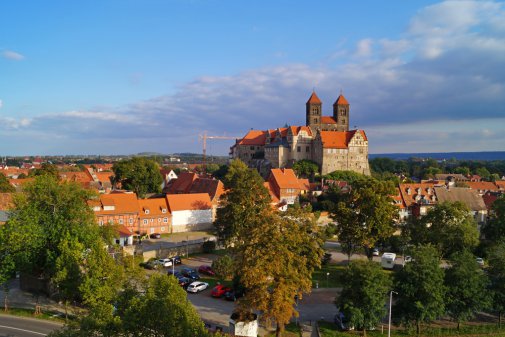 [billede: vue over byen Quedlinburg]