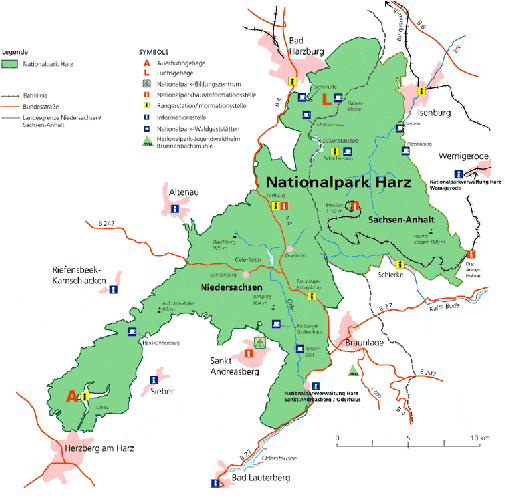 [billede: kort over Nationalparken]